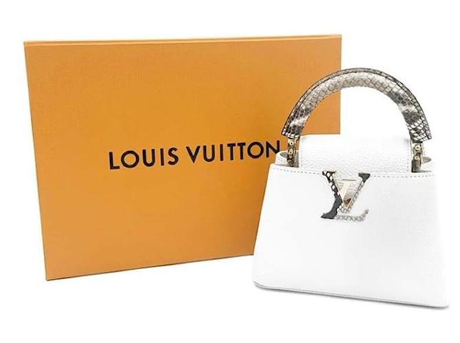 Louis Vuitton Python Capucines Mini White - view 8
