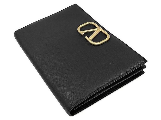 Valentino Clutch con patta con logo Nero - vista 5