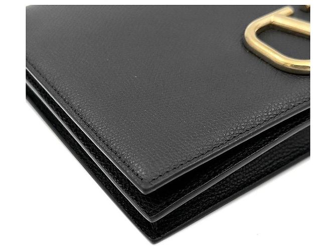 Valentino Clutch con patta con logo Nero - vista 6