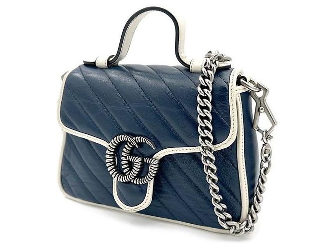 Gucci Mini borsa a tracolla con manico Marmont - vista 2