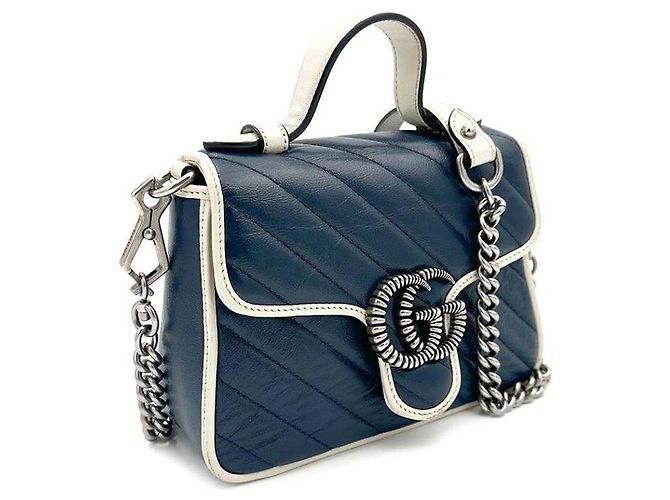 Gucci Mini borsa a tracolla con manico Marmont - vista 3