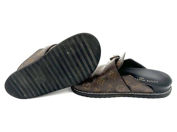 Louis Vuitton Zoccolo Monogram Cozy Flat Comfort Multicolore - vista 4