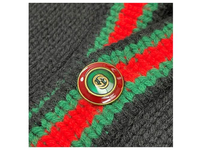 Gucci Cardigan de malha trançada oversized Multicor - vista 8