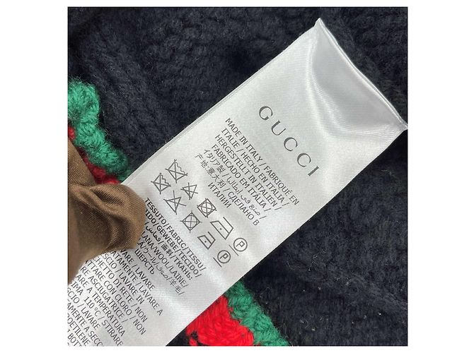 Gucci Cardigan de malha trançada oversized Multicor - vista 9