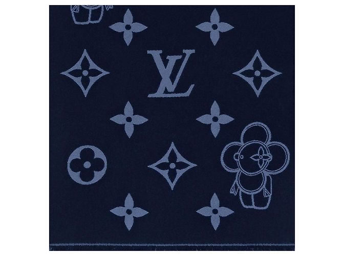 Louis Vuitton Monogram Vivienne Schal Schwarz - Ansicht 4