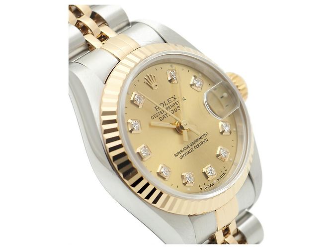 Rolex Reloj Combo Datejust para Mujer After Diamond Dorado - vista 11