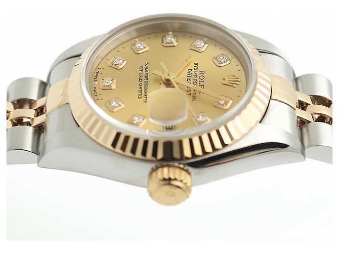 Rolex Reloj Combo Datejust para Mujer After Diamond Dorado - vista 12