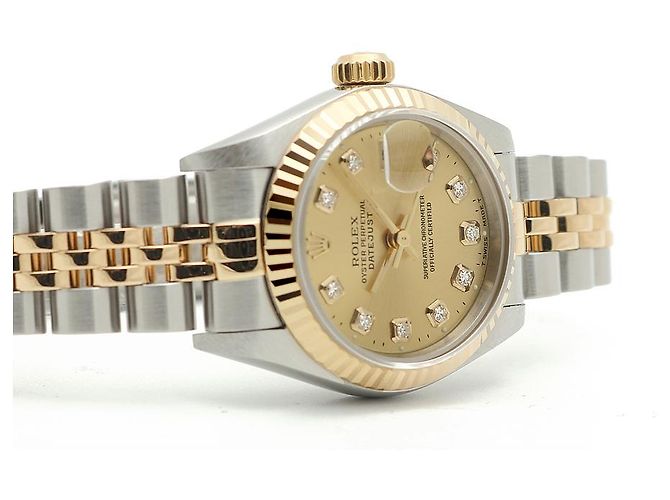 Rolex Reloj Combo Datejust para Mujer After Diamond Dorado - vista 19