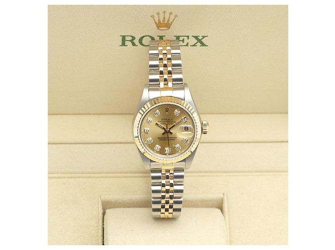 Rolex Reloj Combo Datejust para Mujer After Diamond Dorado - vista 2