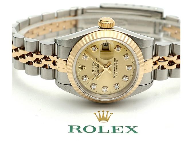 Rolex Reloj Combo Datejust para Mujer After Diamond Dorado - vista 21