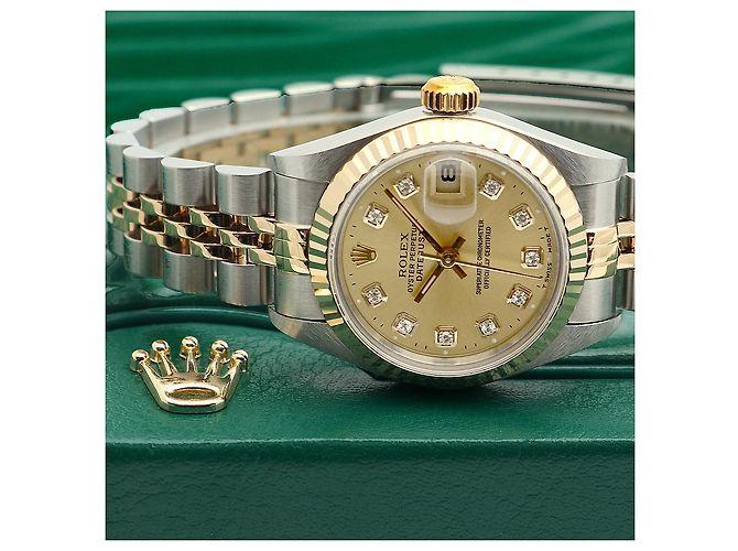 Rolex Reloj Combo Datejust para Mujer After Diamond Dorado - vista 23
