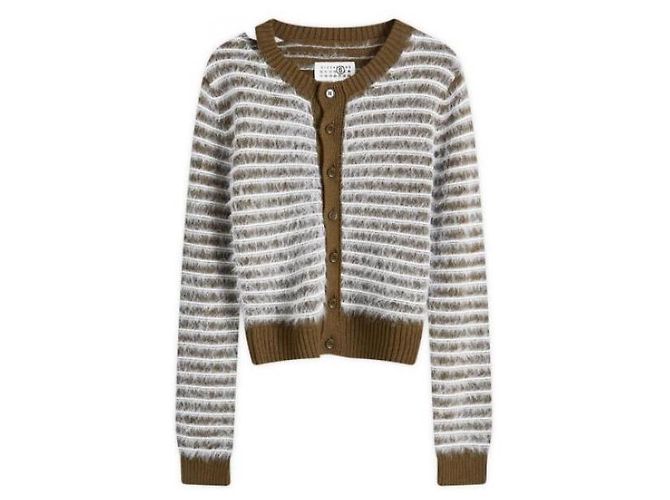 Maison Martin Margiela Gestreifter Wollcardigan - Ansicht 4