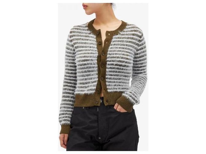 Maison Martin Margiela Gestreifter Wollcardigan - Ansicht 5