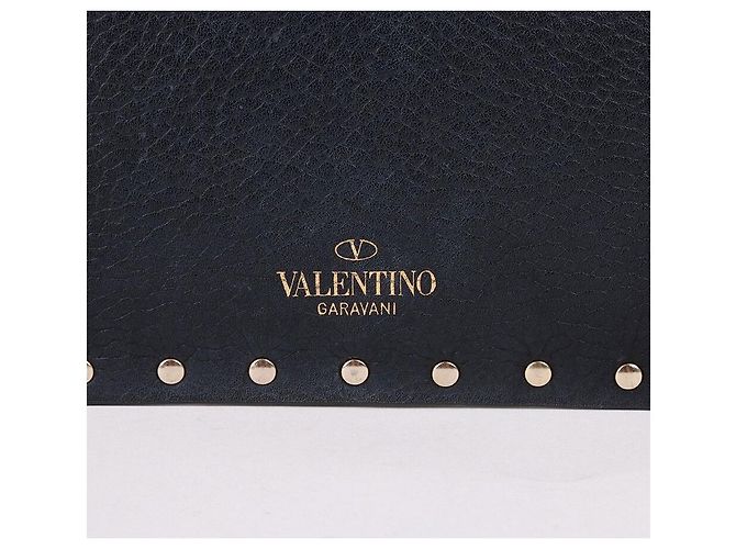 Valentino Clutch a bustina Rockstud nera Nero - vista 7