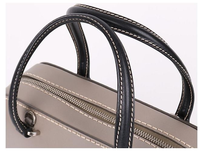 Prada Grauer zweifarbiger Tote und Schultertasche - Ansicht 6