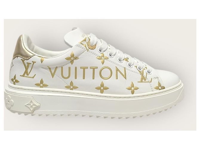 Louis Vuitton Timeout Sneaker mit weißgoldener Schriftlogo - Ansicht 2