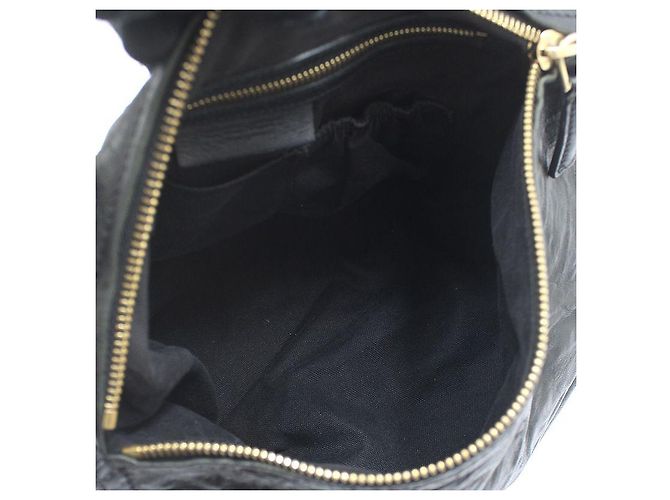 Givenchy Borsa a tracolla Pandora Medium in nero stropicciato placcata oro - vista 13