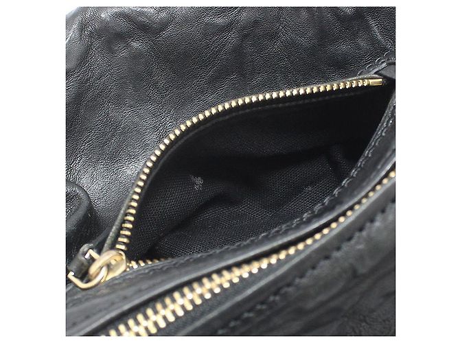 Givenchy Borsa a tracolla Pandora Medium in nero stropicciato placcata oro - vista 14