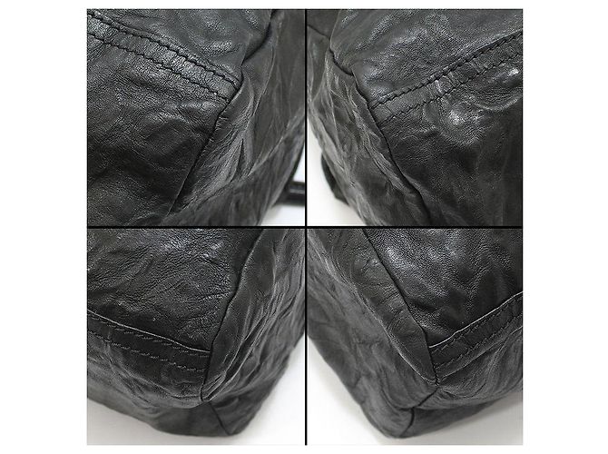 Givenchy Borsa a tracolla Pandora Medium in nero stropicciato placcata oro - vista 15