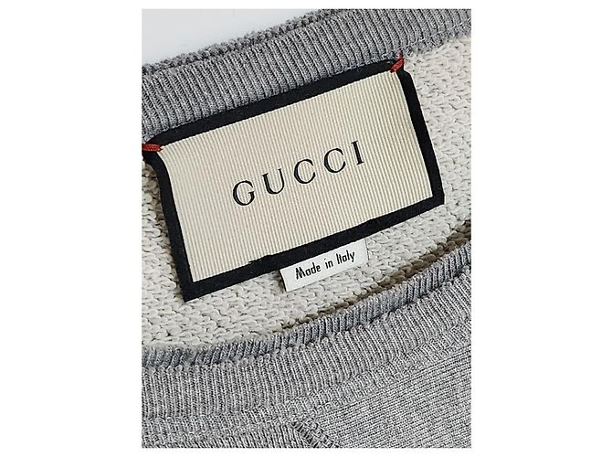 Gucci Grauer Hollywood UFO bestickter Sweatshirt Braun - Ansicht 4