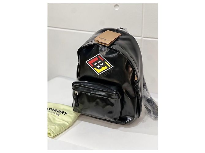 Burberry TB Monogram Enamel Leather Backpack Unisex Multiple colors - view 2