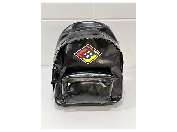 Burberry TB Monogram Enamel Leather Backpack Unisex Multiple colors - view 3