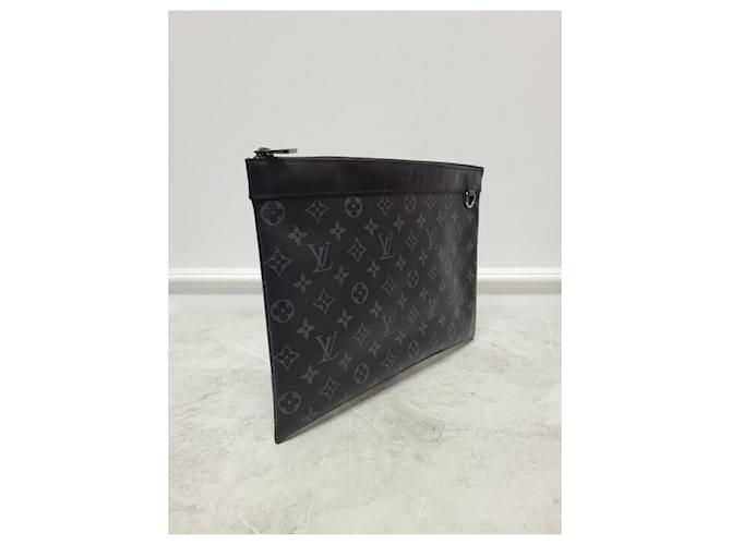 Louis Vuitton Clutch Apollo con monogramma Eclipse Nero - vista 3