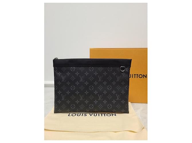Louis Vuitton Clutch Apollo con monogramma Eclipse Nero - vista 6