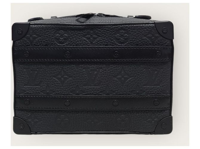 Louis Vuitton Borsa Soft Trunk con manico in Taurillon monogramma nero - vista 2