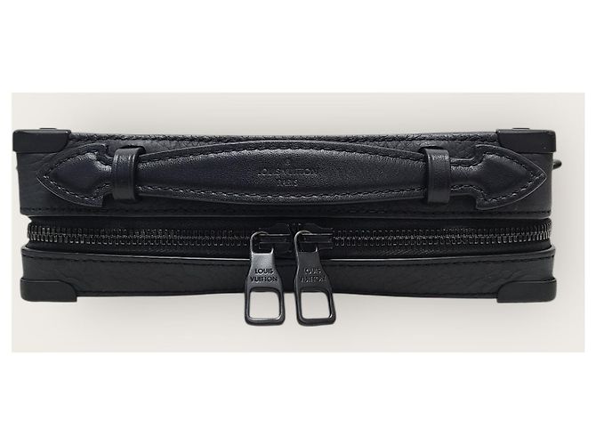 Louis Vuitton Borsa Soft Trunk con manico in Taurillon monogramma nero - vista 6