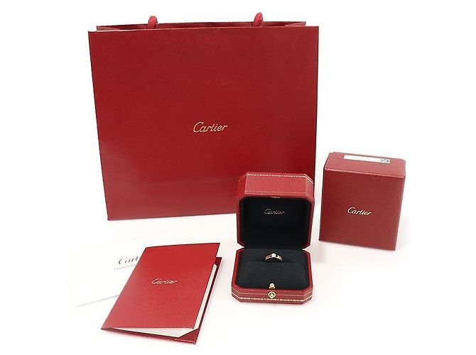 Cartier Pink Gold Carat Diamond Solitaire Love Ring Größe - Ansicht 6