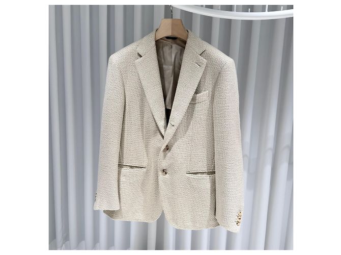 Loro Piana Cupro Ivory New Blazer White - view 2