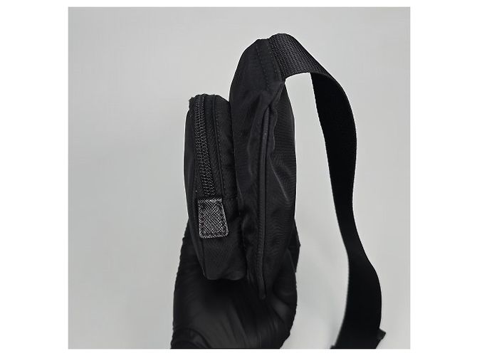 Prada Borsa a tracolla in pelle Saffiano e Re-Nylon Argento - vista 4