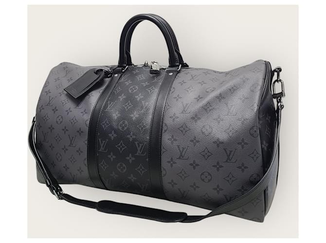 Louis Vuitton Bandoulière Keepall Eclipse Monogram Reverse Noir - vue 2