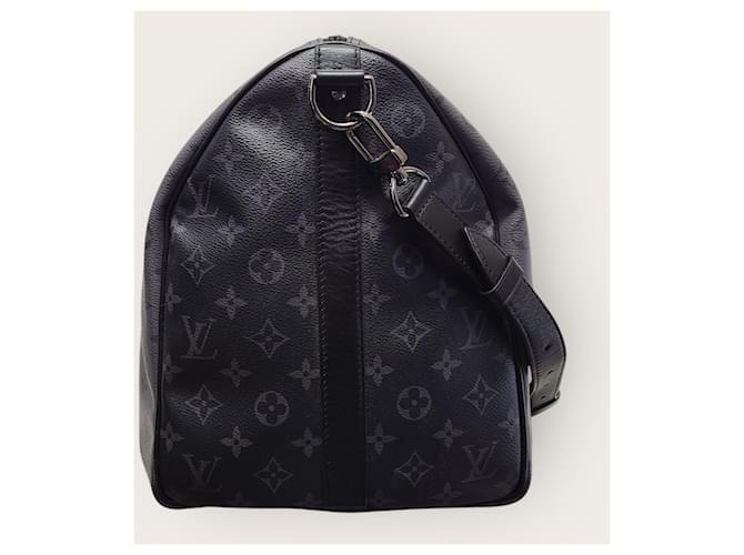 Louis Vuitton Bandoulière Keepall Eclipse Monogram Reverse Noir - vue 4