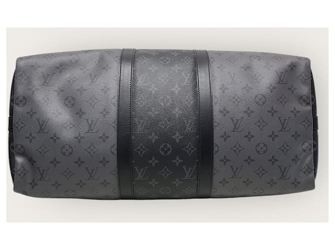 Louis Vuitton Bandoulière Keepall Eclipse Monogram Reverse Noir - vue 7