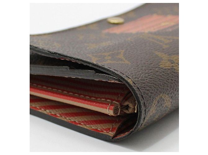 Louis Vuitton Monogram Sarah Trunk Lock Long Wallet Braun - Ansicht 10