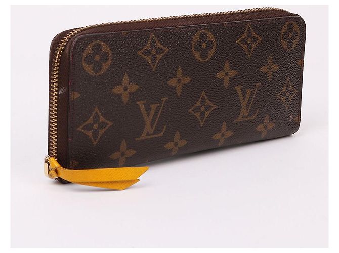 Louis Vuitton Langer Geldbeutel Clemence Monogram Gelb - Ansicht 3