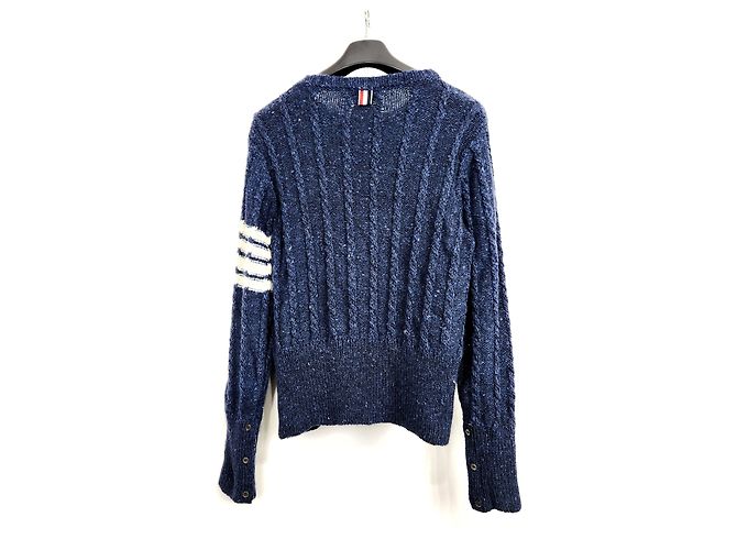 Thom Browne Diagonale Twist-Strick blau - Ansicht 4