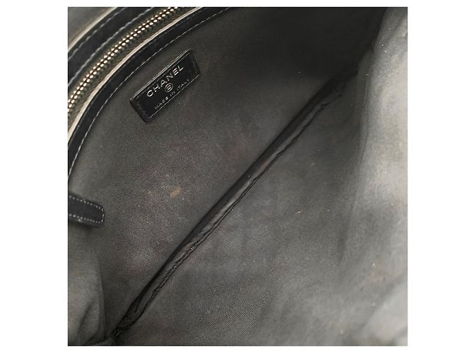 Chanel Caviar Silver Boy Clutch New Medium Schwarz - Ansicht 7