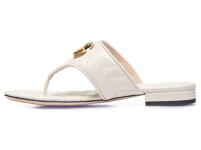 Gucci Sandali piatti trapuntati Marmont da donna Arancione - vista 4