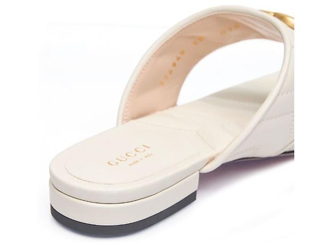 Gucci Sandali piatti trapuntati Marmont da donna Arancione - vista 6