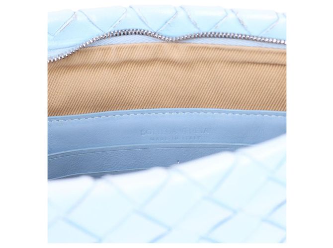 Bottega Veneta Clutch Media Blu Cielo da Donna - vista 11