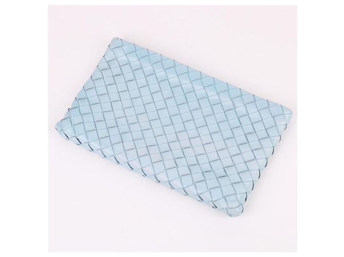 Bottega Veneta Clutch Media Blu Cielo da Donna - vista 6