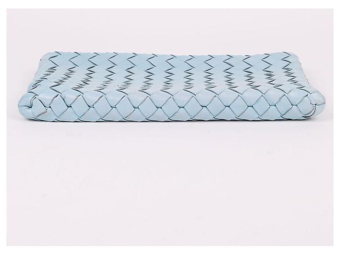 Bottega Veneta Clutch Media Blu Cielo da Donna - vista 7