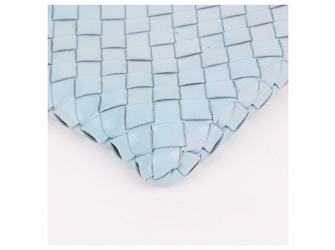 Bottega Veneta Clutch Media Blu Cielo da Donna - vista 8