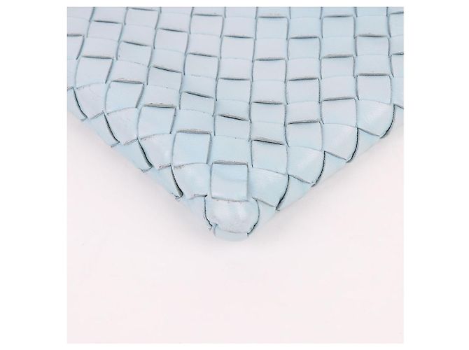 Bottega Veneta Clutch Media Blu Cielo da Donna - vista 9