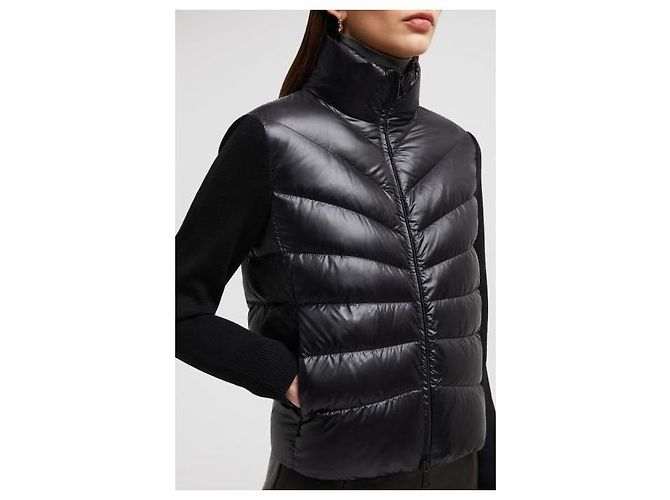 Moncler Tricot Wollstrickjacke XS Silber - Ansicht 10
