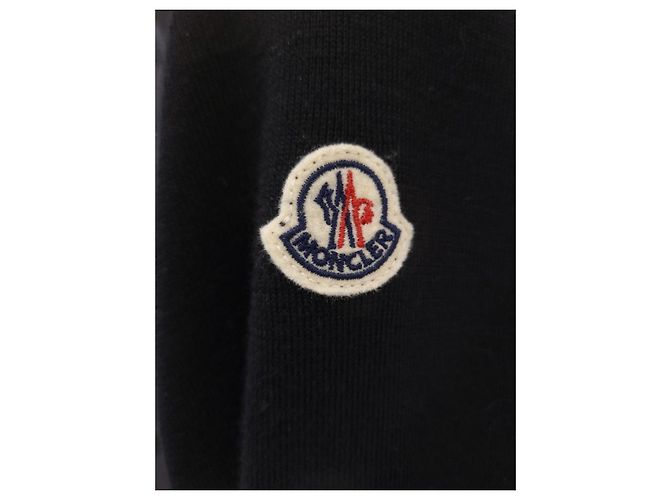 Moncler Tricot Wollstrickjacke XS Silber - Ansicht 3