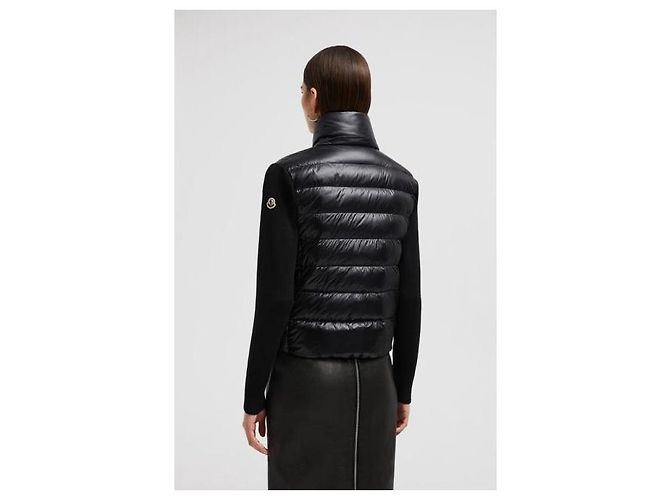Moncler Tricot Wollstrickjacke XS Silber - Ansicht 9